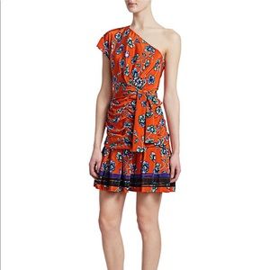 Derek Lam 10 Crosby One Shoulder Floral Dress - Size 4